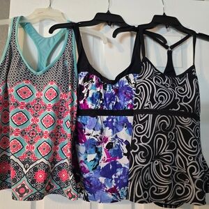 Stylish Women's Patterned Tank Tops - Set of 3